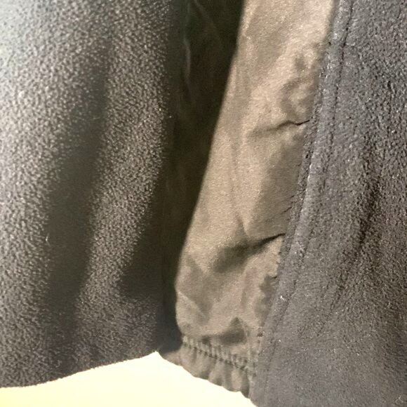 Snozu Womens Black Hooded Fleece Jacket Size 1X With Full Zip Closure & Pink Zip - Picture 5 of 11